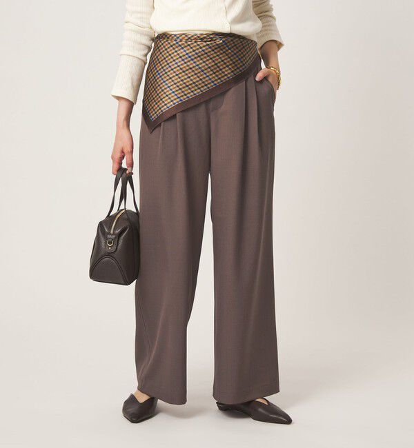 UNITED ARROWS green label relaxing「［size SHORT/TALLあり］オルマイ ツイル ワイド パンツ」|その他|MD.BROWN
