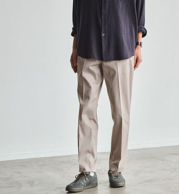 UNITED ARROWS green label relaxing「TC サテン スマートレッグ S2 パンツ -ストレッチ-」|チノ|LT.GRAY