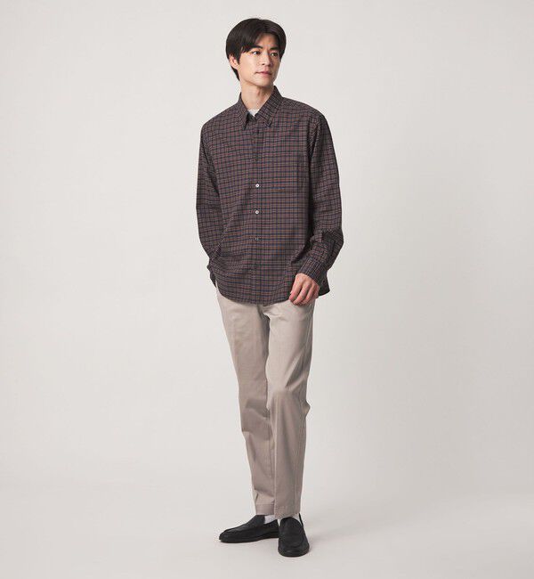 UNITED ARROWS green label relaxing「TC サテン スマートレッグ S2 パンツ -ストレッチ-」|チノ|