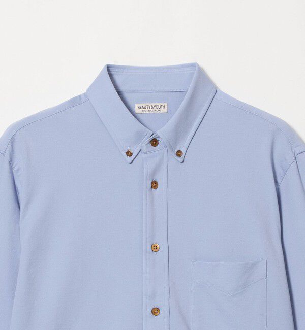 BEAUTY&YOUTH UNITED ARROWS「クイック ストレッチ シャンブレー ボタンダウン シャツ SLIM型 吸水速乾 タテヨコストレッチ」|シャツ・ブラウス|