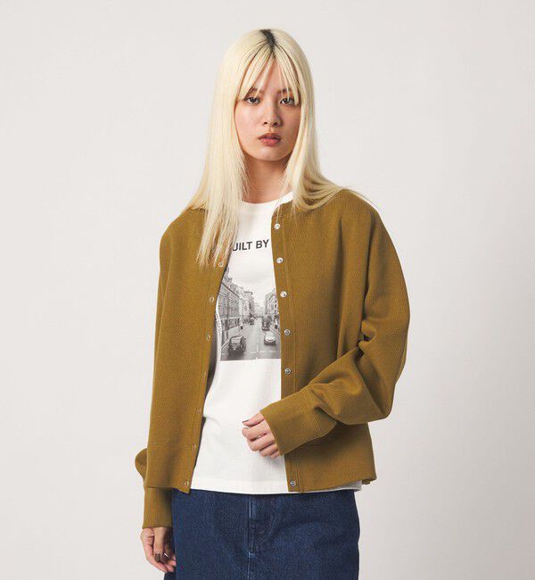 BEAUTY&YOUTH UNITED ARROWS「ダブルフェイス リングボタンカーディガン」|カーディガン|