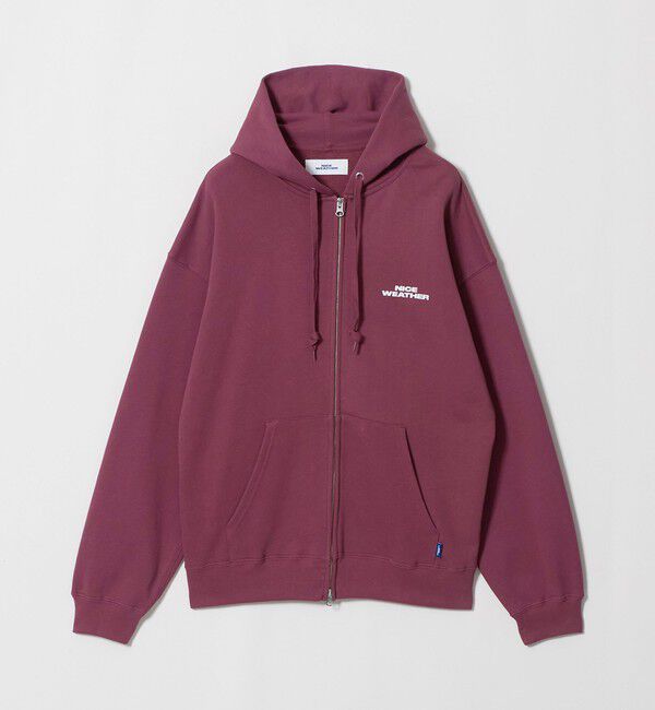 NICE WEATHER「＜NICE WEATHER＞ロゴ ジップフーディ」|パーカー|