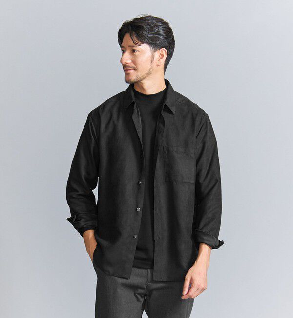 BEAUTY&YOUTH UNITED ARROWS「【WEB限定 WARDROBE SMART】スエードライク シャツ」|シャツ・ブラウス|
