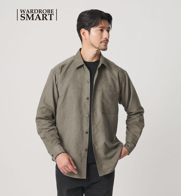BEAUTY&YOUTH UNITED ARROWS「【WEB限定 WARDROBE SMART】スエードライク シャツ」|シャツ・ブラウス|MOCA