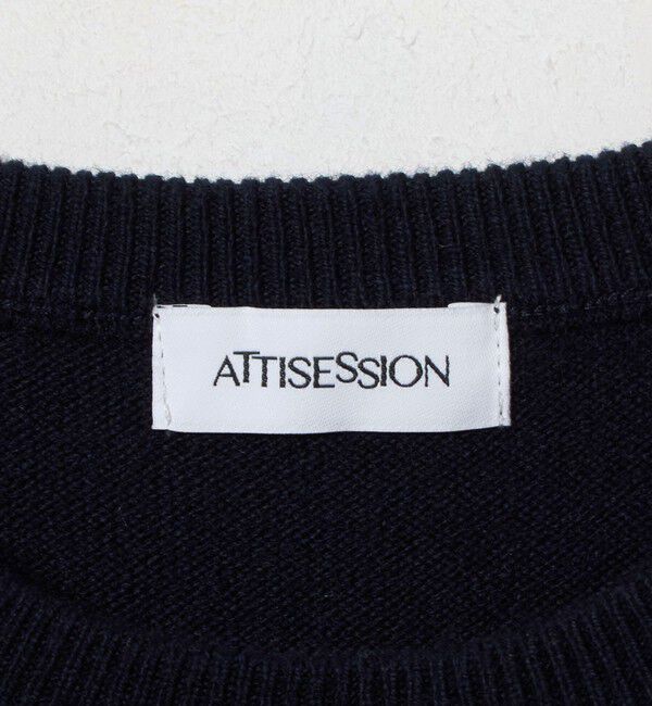 ATTISESSION「＜ATTISESSION＞ショート プルオーバーニット」|ニット・セーター|
