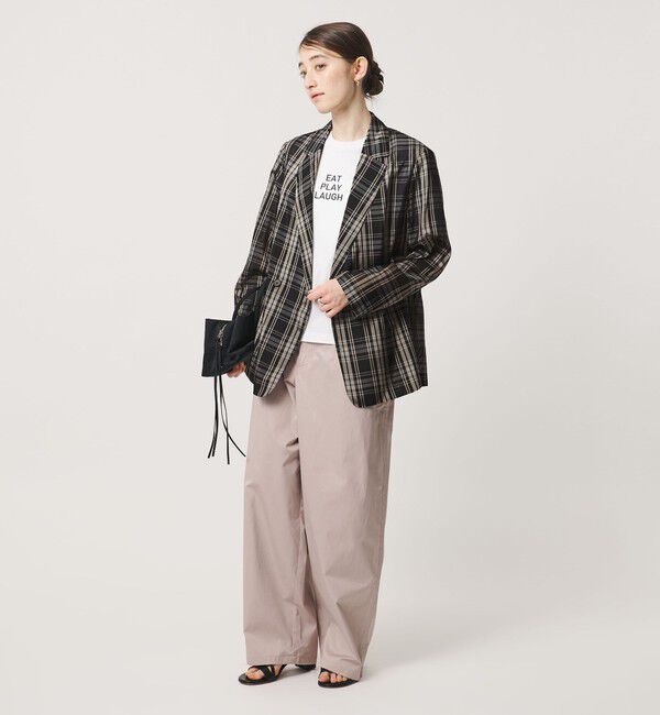 UNITED ARROWS「シアー テーラード チェック ジャケット ‐ウォッシャブル‐」|テーラードジャケット|