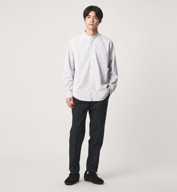 UNITED ARROWS green label relaxing「【WEB限定】JUST fit ウールライク 1プリーツ イージーパンツ -ストレッチ-」|チノ|