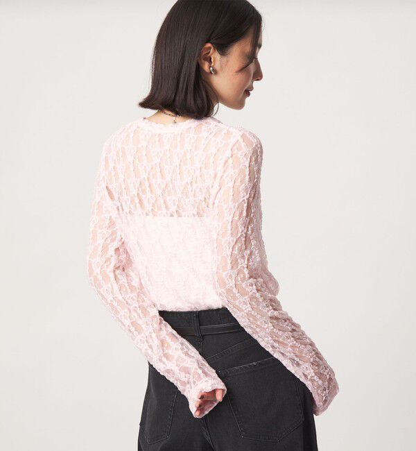 UNITED ARROWS green label relaxing「【WEB限定】＜at ease＞レース カットソー」|Tシャツ・カットソー|