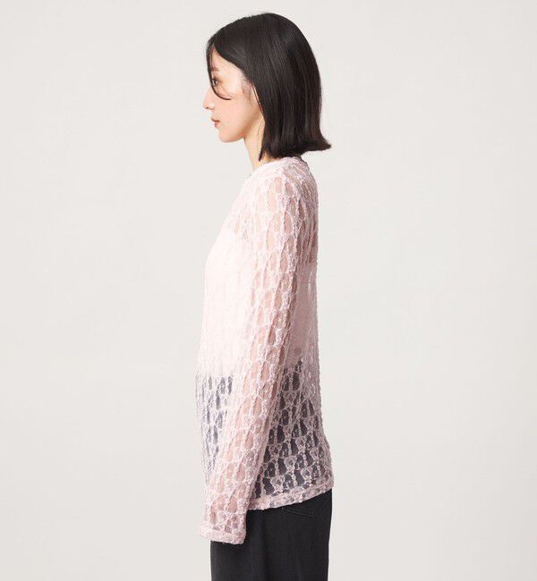 UNITED ARROWS green label relaxing「【WEB限定】＜at ease＞レース カットソー」|Tシャツ・カットソー|