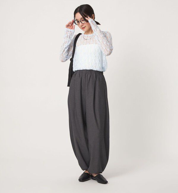 UNITED ARROWS green label relaxing「【WEB限定】＜at ease＞レース カットソー」|Tシャツ・カットソー|