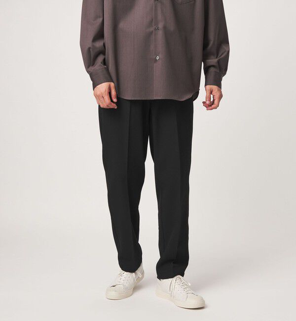 UNITED ARROWS green label relaxing「TRカルゼ 裏起毛 オルマイ パンツ  R2 -2WAYストレッチ-」|その他|BLACK