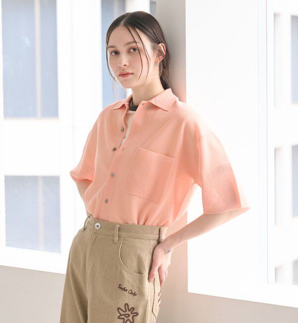 BEAUTY&YOUTH UNITED ARROWS「ミラノリブ ショートスリーブ シャツカーディガン ウォッシャブル」|カーディガン|SHERBET
