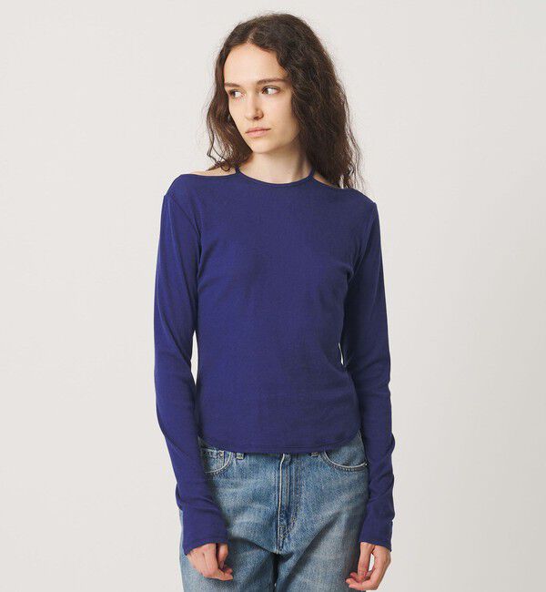 ATTISESSION「＜ATTISESSION＞コットンカシミヤ ホルターネックカットソー」|Tシャツ・カットソー|