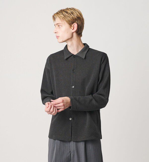 BEAUTY&YOUTH UNITED ARROWS「ハーフ ミラノ ニット シャツ ウォッシャブル」|カーディガン|