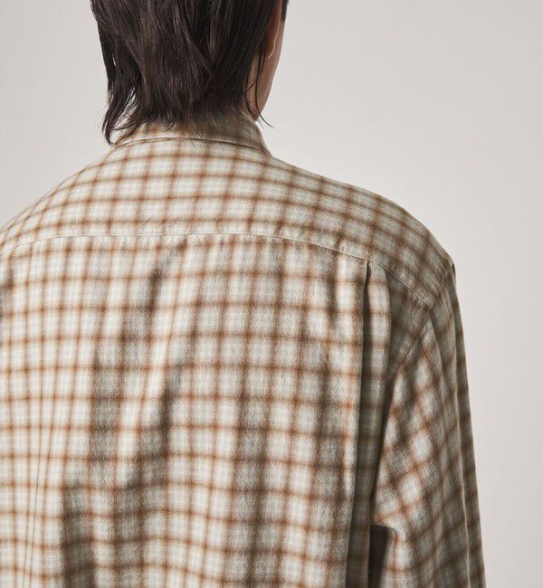 STEVEN ALAN「＜Steven Alan＞ ネル オンブレチェック レギュラーカラー シャツ LOOSE」|シャツ・ブラウス|