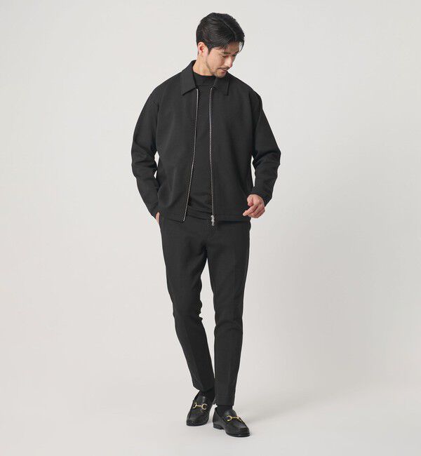 BEAUTY&YOUTH UNITED ARROWS「【WEB限定 WARDROBE SMART】ダブルニット ハリントン ジャケット/セットアップ対応 【抗菌・防臭】」|カーディガン|