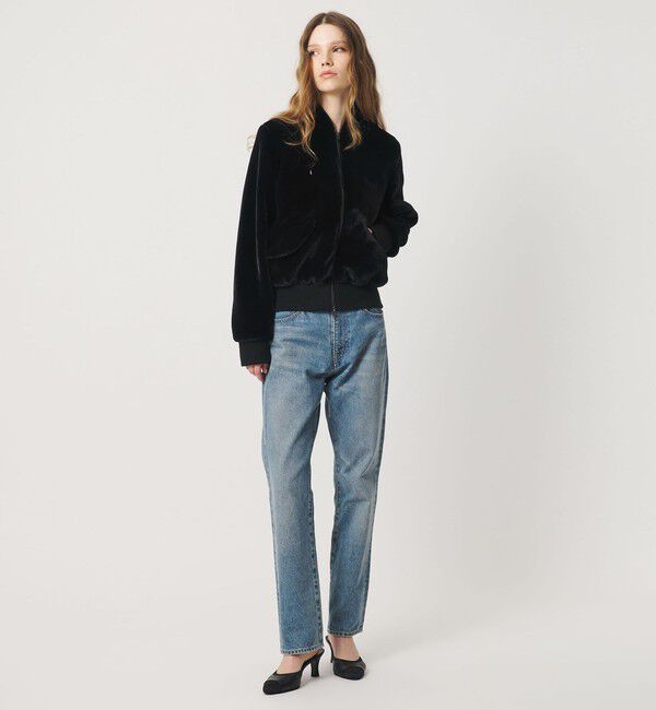 ATTISESSION「＜ATTISESSION＞フェイクファー ショートブルゾン」|その他|BLACK