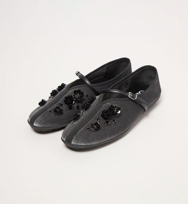 SY UNITED ARROWS「＜SY＞フラワービジューチャイナベルト フラット20&uarr;」|バレエシューズ|