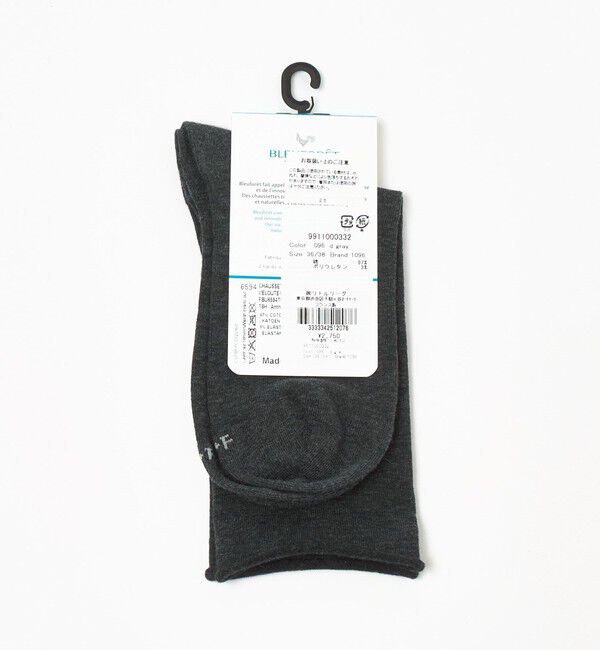 UNITED ARROWS「＜BLEU FORET＞CTN VEL クルー ソックス」|ソックス|