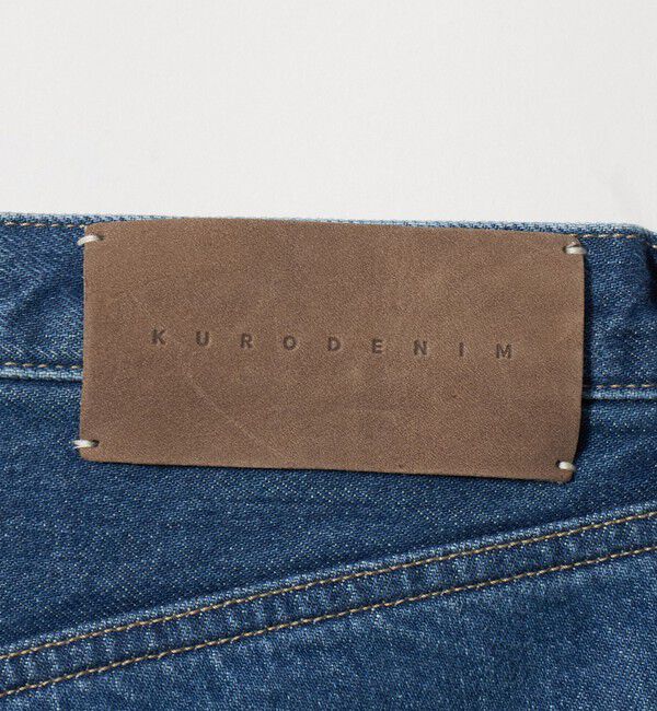 UNITED ARROWS「＜KURO＞ANDERS/フェードインディゴ ワイドテーパード デニムパンツ」|チノ|
