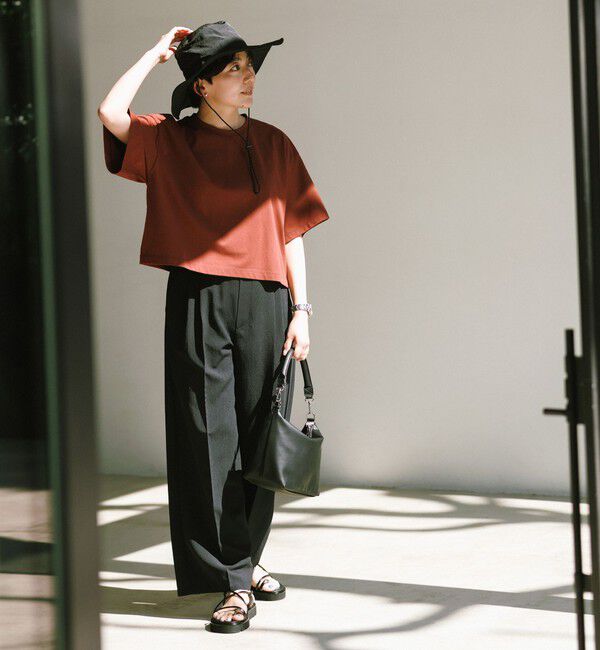 UNITED ARROWS green label relaxing「＜スタイリスト 兵藤千尋さんコラボ・NEW ERA＞ブリムハット UVカット 撥水」|ハット|