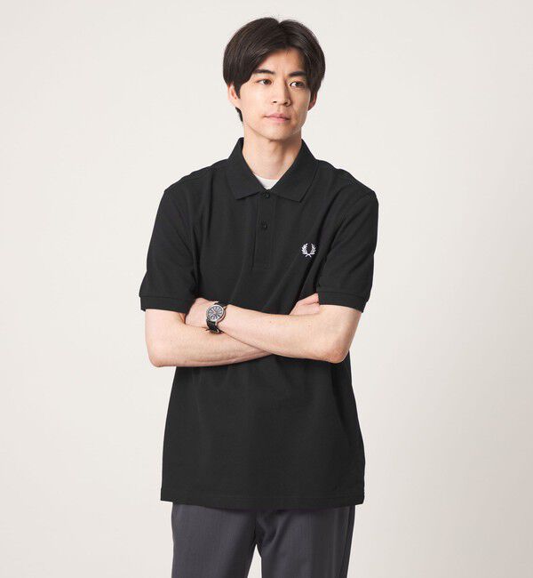UNITED ARROWS green label relaxing「＜FRED PERRY＞ フレッドペリー シャツ 半袖 ポロシャツ」|ポロシャツ|BLACK