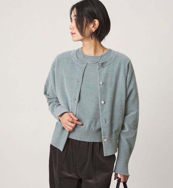UNITED ARROWS green label relaxing「【結論シリーズ】ふれてモールニットカーデ」|カーディガン|