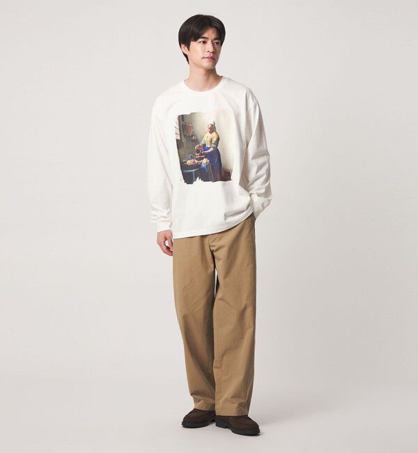 UNITED ARROWS green label relaxing「フェルメール クルーネック プリント 長袖 Tシャツ」|Tシャツ・カットソー|