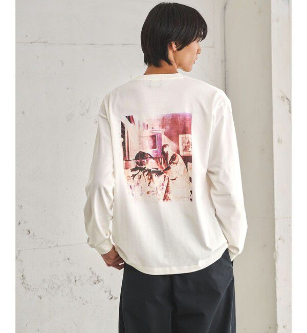 UNITED ARROWS green label relaxing「フェルメール クルーネック プリント 長袖 Tシャツ」|Tシャツ・カットソー|