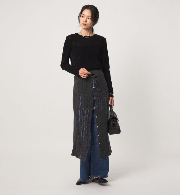 UNITED ARROWS green label relaxing「【別注】＜tyn.TGOR＞パネル ニット スカート」|タイト|