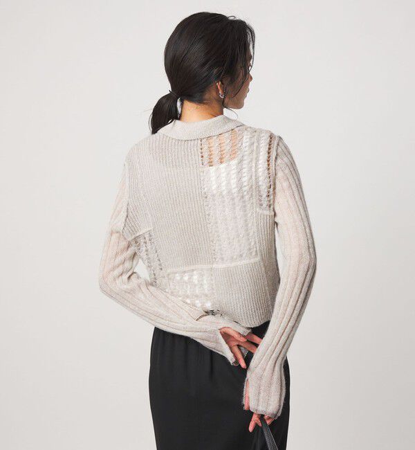 UNITED ARROWS green label relaxing「【別注】＜tyn.TGOR＞パネル カラー カーディガン」|カーディガン|