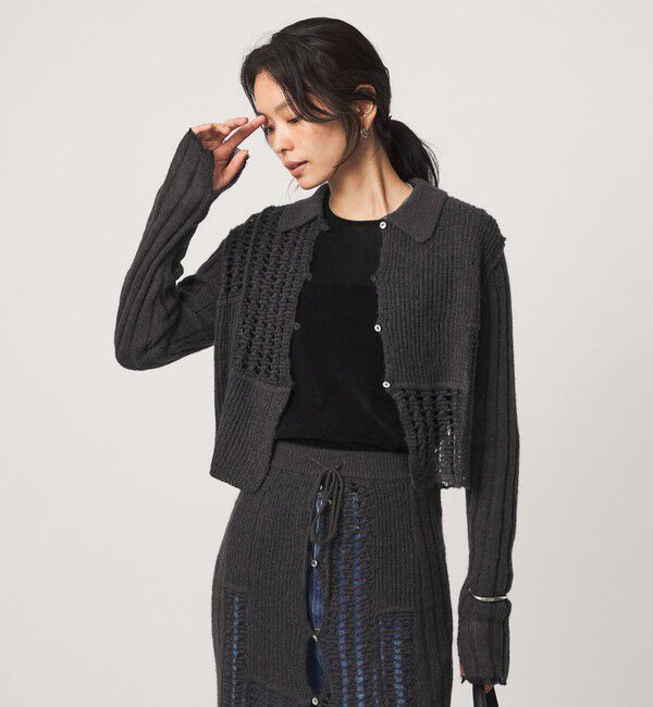 UNITED ARROWS green label relaxing「【別注】＜tyn.TGOR＞パネル カラー カーディガン」|カーディガン|