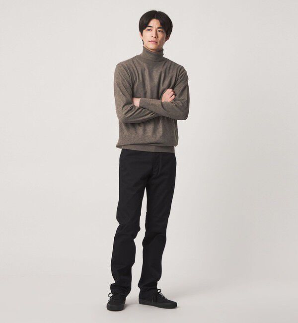 UNITED ARROWS green label relaxing「【WEB限定】JUST fit ハイゲージ ジャケイン タートルネック ニット」|ニット・セーター|