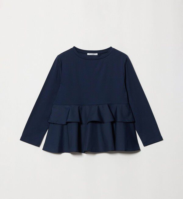 BEAUTY&YOUTH UNITED ARROWS「【WEB限定】ペプラム 9分袖 プルオーバー」|Tシャツ・カットソー|NAVY
