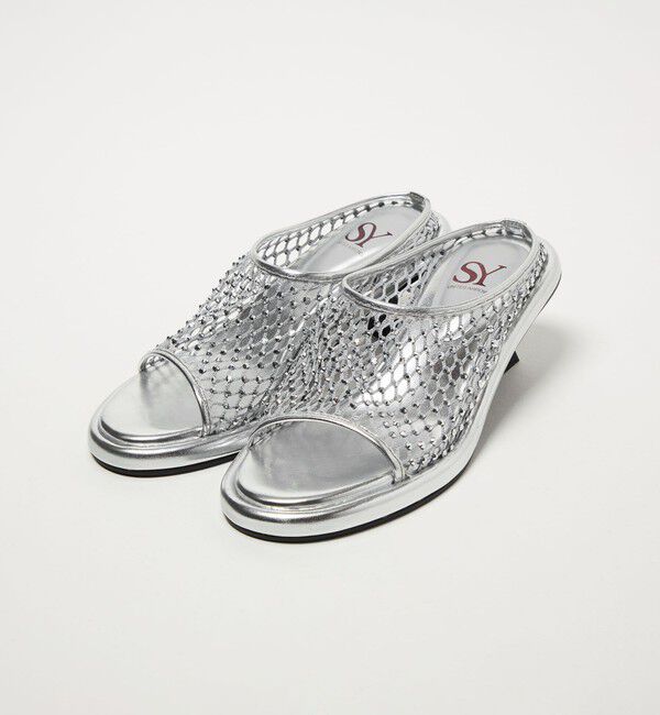 SY UNITED ARROWS「＜SY＞グレアネットミュール サンダル55&uarr;」|サンダル|