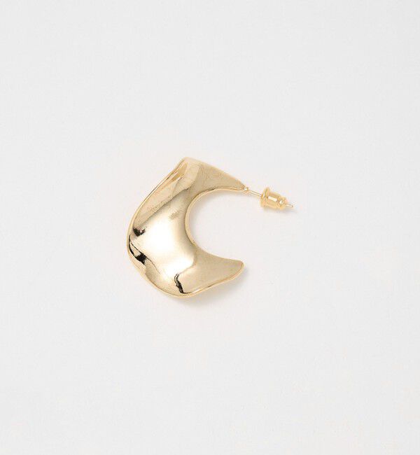 UNITED ARROWS「ウェイビー メタル ピアス」|ピアス|