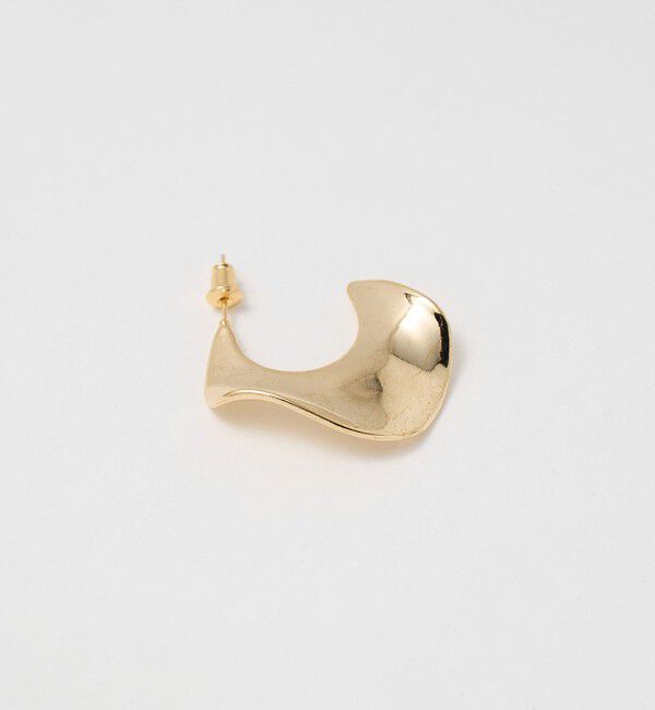 UNITED ARROWS「ウェイビー メタル ピアス」|ピアス|