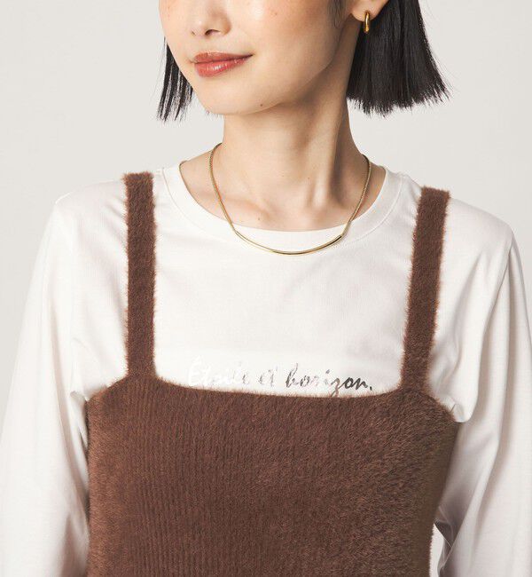 UNITED ARROWS green label relaxing「フラッフフェザー ニット キャミソール」|キャミソール|