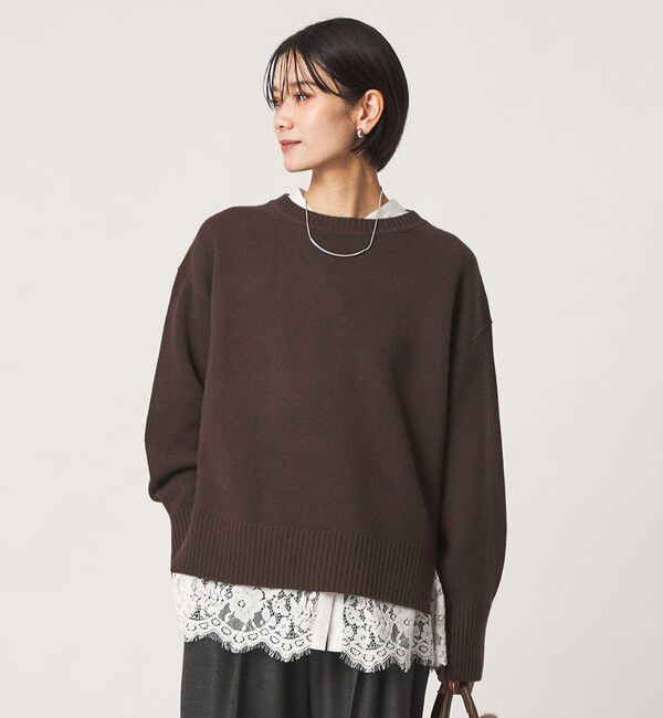 UNITED ARROWS green label relaxing「［size SHORTあり］SERENITY クルーネック プルオーバー ニット」|ニット・セーター|