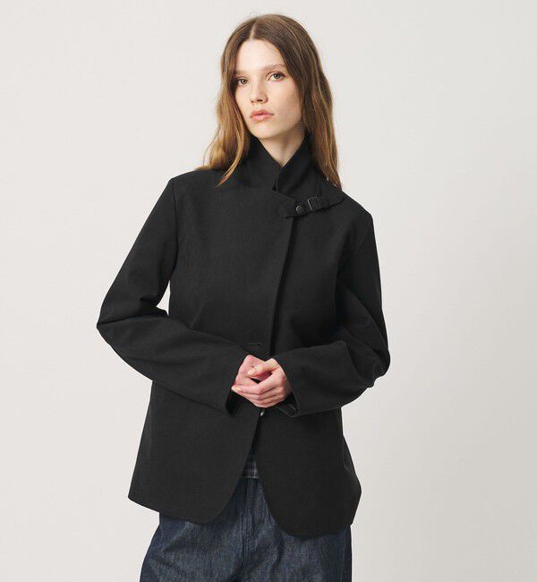 ATTISESSION「＜ATTISESSION＞スエードライク ベルテッド ジャケット」|テーラードジャケット|