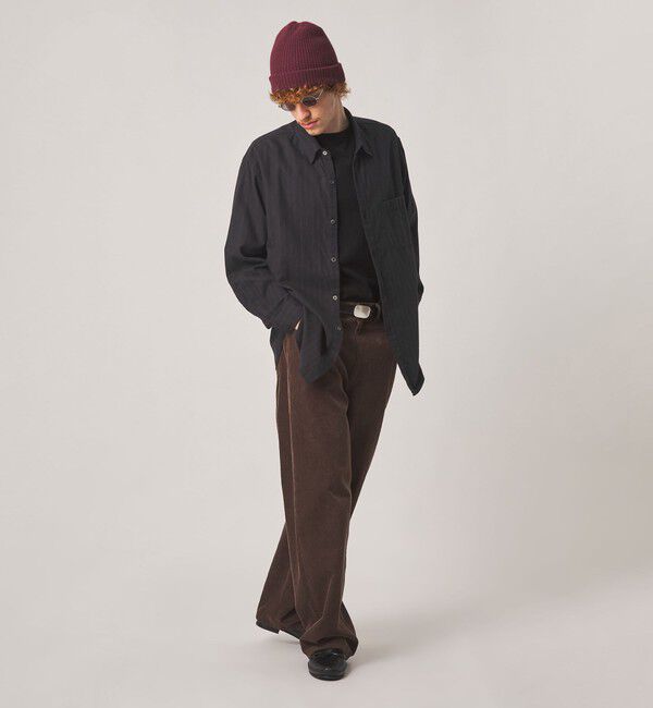STEVEN ALAN「＜Steven Alan＞ ネル オンブレストライプ レギュラーカラー シャツ LOOSE」|シャツ・ブラウス|