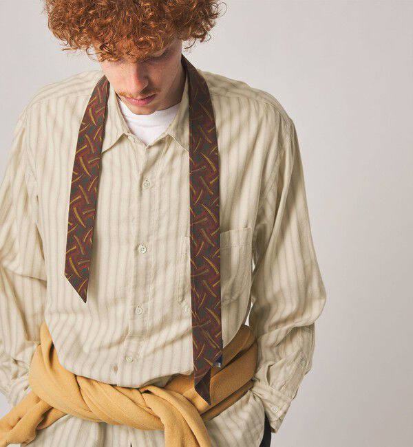 STEVEN ALAN「＜Steven Alan＞ ネル オンブレストライプ レギュラーカラー シャツ LOOSE」|シャツ・ブラウス|