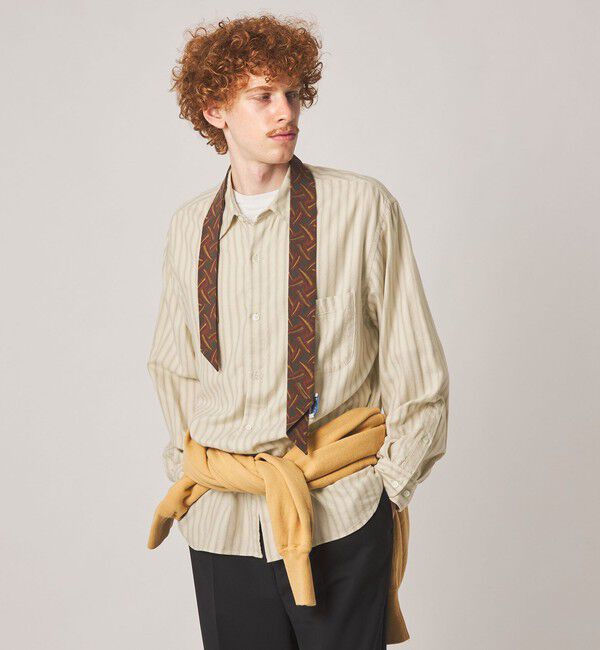 STEVEN ALAN「＜Steven Alan＞ ネル オンブレストライプ レギュラーカラー シャツ LOOSE」|シャツ・ブラウス|