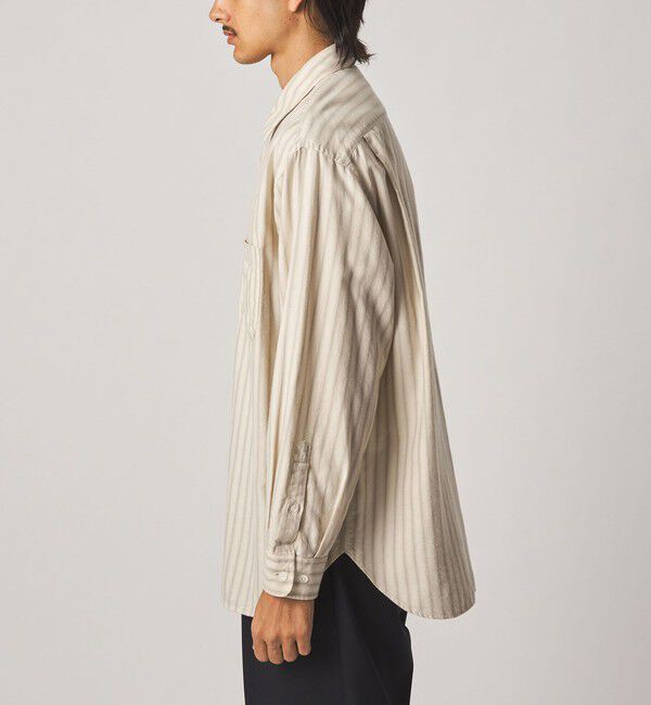 STEVEN ALAN「＜Steven Alan＞ ネル オンブレストライプ レギュラーカラー シャツ LOOSE」|シャツ・ブラウス|