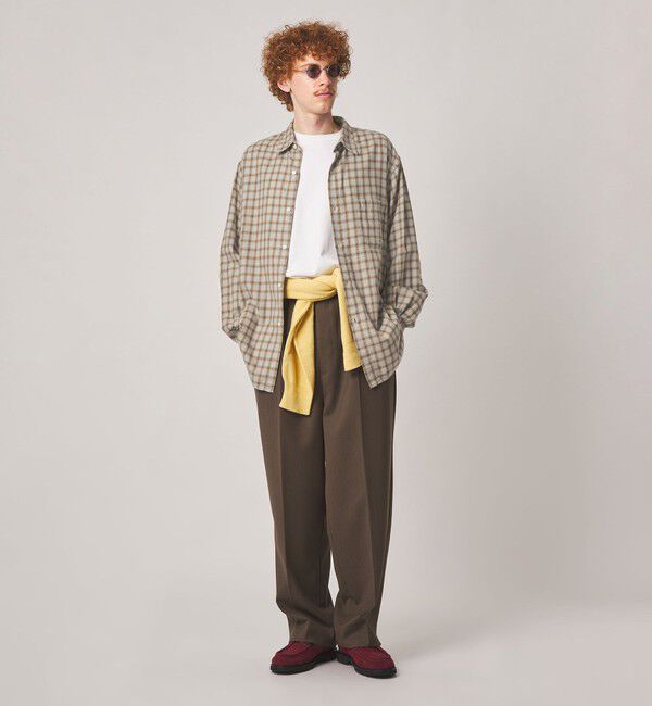 STEVEN ALAN「＜Steven Alan＞ ネル オンブレチェック レギュラーカラー シャツ LOOSE」|シャツ・ブラウス|