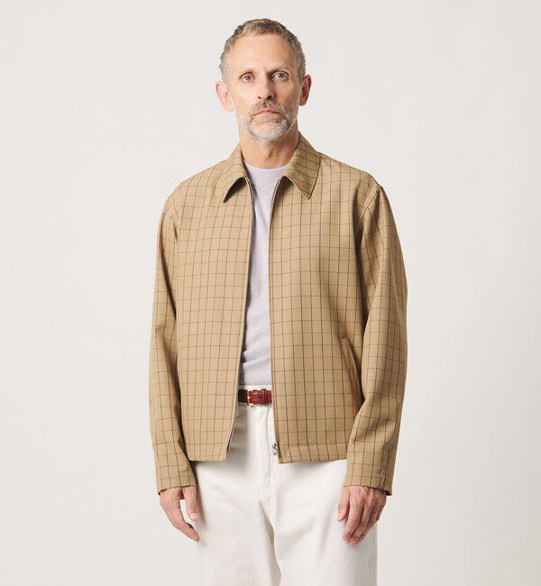 UNITED ARROWS「＜SOVEREIGN＞ウィンドウペン ジップ ブルゾン」|その他|BEIGE