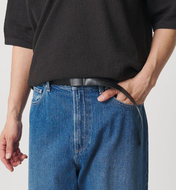 BEAUTY&YOUTH UNITED ARROWS「＜Dhal＞GI レザー ベルト 25mm」|ベルト|BLACK