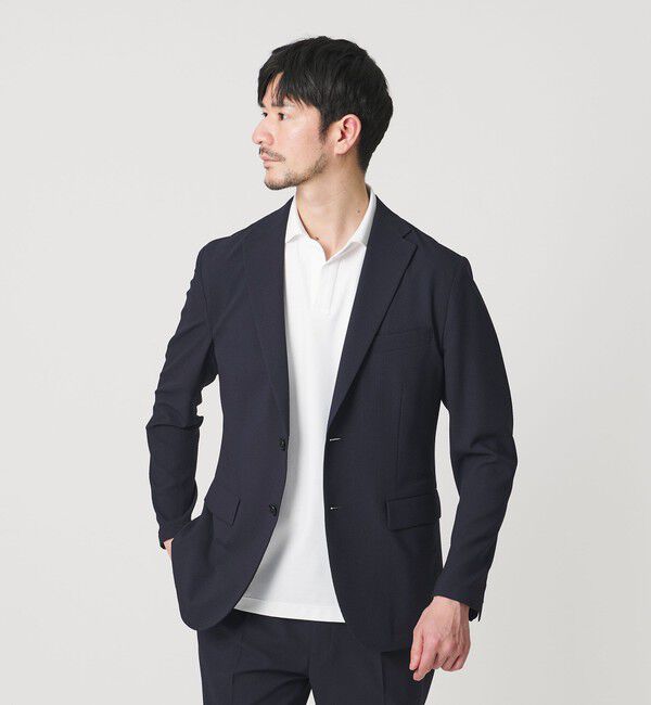 BEAUTY&YOUTH UNITED ARROWS「【WEB限定 WARDROBE SMART】ライト シアサッカー セットアップ/ジャケット＆イージーパンツ」|スーツ|