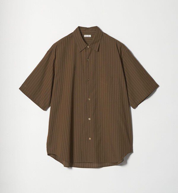 STEVEN ALAN「＜Steven Alan＞ AKIHA ストライプ レギュラーカラー ショートスリーブ シャツ」|シャツ・ブラウス|MOCA