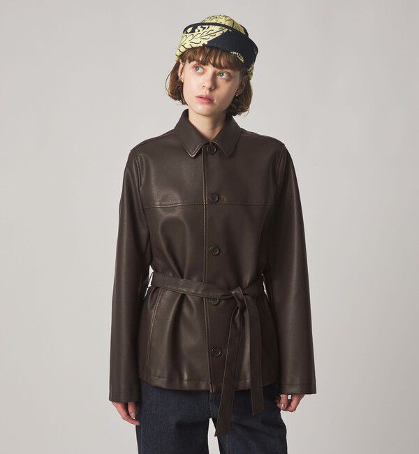 STEVEN ALAN「＜Steven Alan＞レザー ライク ブルゾン」|その他|